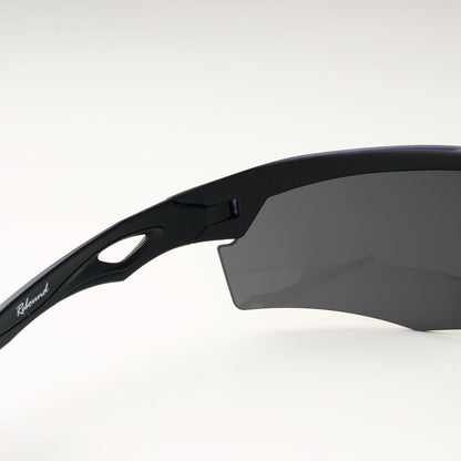 SASA Rebound Translucent Blue Frame Smoke Black Lens Sports Sunglasses