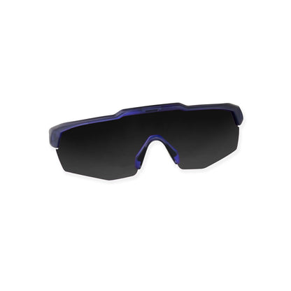 SASA Rebound Translucent Blue Frame Smoke Black Lens Sports Sunglasses