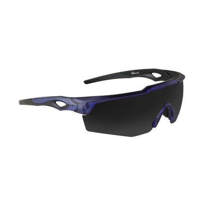 SASA Rebound Translucent Blue Frame Smoke Black Lens Sports Sunglasses