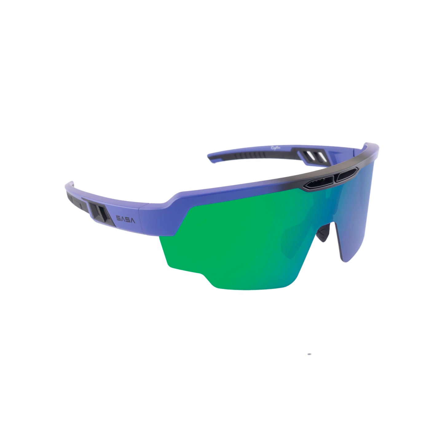 RAPTOR MATTE BLUE FRAME GREEN REVO LENS